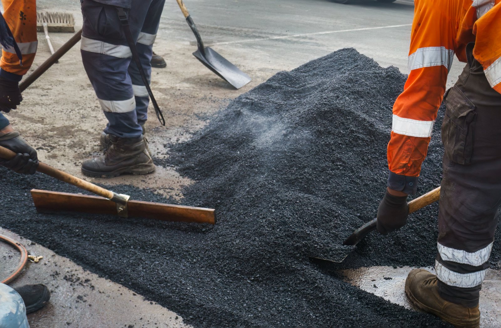 Road crew at work